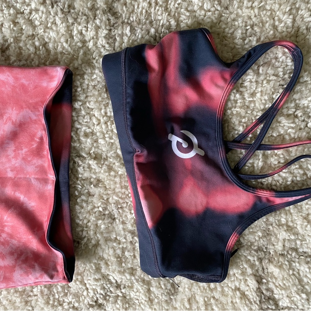 Peloton Sports Bra and crop Pant Set